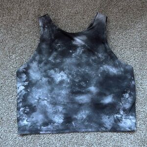 Athleta Tie Dye Marbled Conscious Crop Sport Bra XSmall